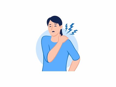 Delete Account, Tired Woman, Neck Hurts, Body Condition, Neck And Shoulder Pain, Shoulder Pain, Neck Pain, Vector Illustrations, Vector Photo