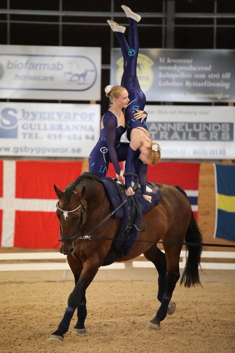 Vaulting Equestrian, Horse Vaulting, Horse Tack Rooms, Trick Riding, Team 2, Horse Girl, Vaulting, A Horse, Horseback Riding