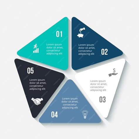 Premium Vector | Vector pentagon element for infographic. template for cycle diagram, graph, presentation and chart. Diagram Design Graphics, Graph Infographic, Graph Presentation, Pentagon Design, Data Visualization Infographic, Sustainability Report, Infographic Layout, Chart Infographic, Infographic Powerpoint