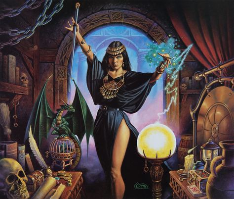 Clyde Caldwell, Advanced Dungeons And Dragons, Dungeons And Dragons Art, Forgotten Realms, World Of Fantasy, Pulp Art, Fantasy Artist, Arte Fantasy, Limited Edition Art Print