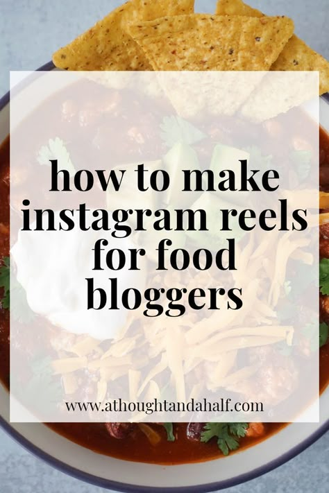 Step by step guide for how to make Instagram Reels for food bloggers, with tips and tricks Cooking Content Ideas, Instagram Reel Ideas Food, Baking Reel Ideas, Food Reels Instagram Ideas, Food Reels Instagram, Content For Food Business, Food Reels Ideas, Reels Instagram Ideas Bakery, Food Content Instagram