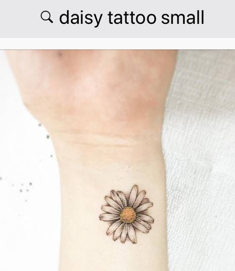 Ox Eye Daisy Tattoo, Daisy Foot Tattoo, Daisy Tattoo Designs Vintage, Black And White Daisy Tattoo, Daisy Flower Tattoo Designs, Tattoos For Nature Lovers, White Daisy Tattoo, Small White Tattoos, Daisy Chain Tattoo