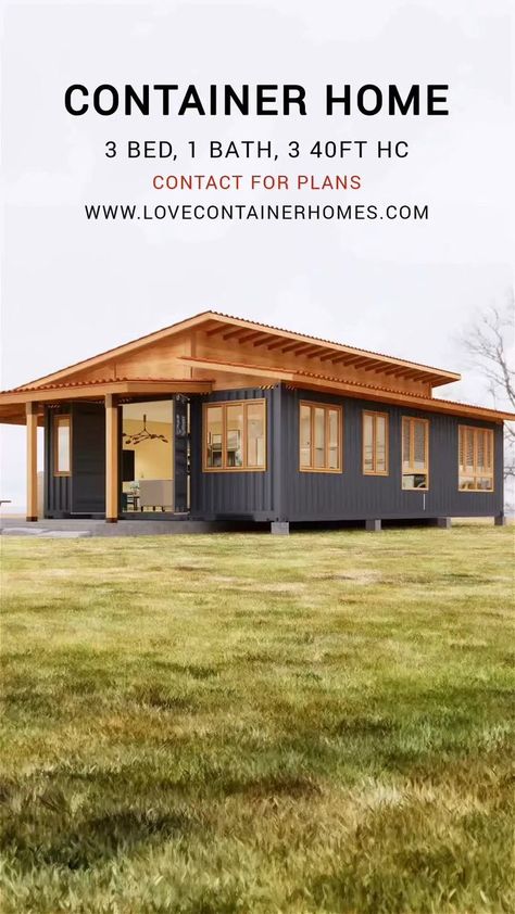 Shipping Container Architecture, Cargo Container House, Shipping Container Home Designs, Shipping Container House Plans, Barn Style House Plans, Building A Container Home, Container Architecture, Modern Style House Plans, Container House Plans