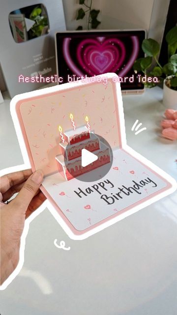 Zeni Art ‧₊˚DIY with me ༘⋆ on Instagram: "✨️Quick n Easy Last minute idea✨️🩷 Make this for your bestie 🌷  Popular aesthetic birthday card tutorial . . . . . . . . . . Tags: aesthetic pop-up birthday card, DIY pop-up birthday card, handmade birthday card, easy pop-up card tutorial, aesthetic birthday card ideas, pop-up card DIY, creative birthday card, 3D birthday card tutorial, DIY paper crafts, birthday card making ideas #PopupCard #BirthdayCard #DIYCard #HandmadeCard #AestheticCard #CardTutorial #PaperCrafts #CraftIdeas #DIYBirthdayCard #CreativeCards #ArtAndCraft #BirthdayDIY #3DCard #BirthdaySurprise #DIYProjects #fypシ #fy #fyp #aesthetic #birthday #bestie #bestiegoals #couplegoals #cardideas #giftideas #cardideas #birthdaygiftideas #birthdaygifts" How To Make 3d Birthday Cards, Birthday Card Inspo For Friend, Easy Pop Up Birthday Cards, Birthday Card Ideas Grandmother, 16 Birthday Card Ideas Diy, 3d Greeting Cards Handmade, Last Minute Birthday Card Ideas, 21st Birthday Cards Diy, Easy Birthday Cards Diy Creative