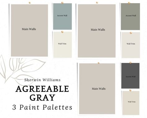 Scandinavian Paint Colors, Agreeable Grey Color Scheme, Sherwin Williams Coastal, Color Palette Benjamin Moore, Beach House Paint Colors, Interior Paint Palettes, Coastal Paint Colors, Coastal Paint, Beach House Colors