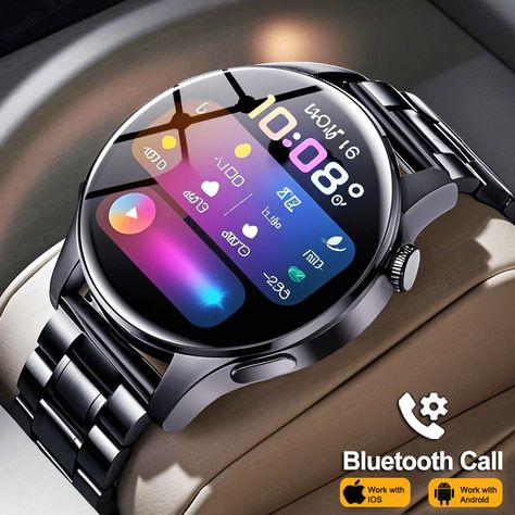 2025 New Smart Watch Men Full Touch Screen Sport Fitness Watches Men Waterproof Heart Rate Bluetooth New Smart Watch, Smart Watches Men, Fitness Watch, Wearable Device, Heart Rate, Sport Fitness, Touch Screen, Consumer Electronics, Smart Watch