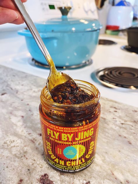 TikTok's Chili Oil Eggs Recipe With Photos | POPSUGAR Food Chili Oil Eggs, Sweet Chili Sauce Chicken, Fly By Jing, Fried Egg Recipes, Secret Sauce Recipe, Ball Food, Pesto Eggs, Maggi Recipes, Chili Sauce Recipe