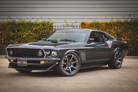 Mustang Restomod Features 1969 Body On Terminator Underpinnings Cobra Terminator, Mustang Restomod, Mustang 1969, Mustang Wallpaper, Mercury Capri, Vintage Classics, Rolling Stock, Mustang Cars, Body On