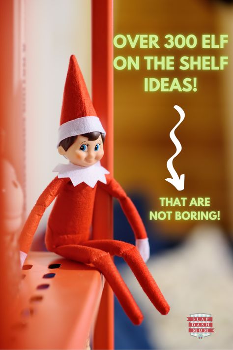 Once you move that Elf on the Shelf several days, your ideas start running low! Keep your kids entertained with over 300 Elf on the Shelf ideas that are NOT boring! Good Elf On The Shelf Ideas, New Elf On The Shelf Ideas, Elf On The Shelves Ideas, Epic Elf On The Shelf Ideas, Snowman Gift Tags, Elf Is Back Ideas, Thanksgiving Napkin Folds, Simple Thanksgiving Table Decor, Pictures Of Things