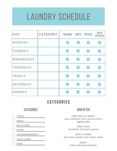 Having a routine is key to battling that mountain of dirty clothes. Use a laundry schedule like the one provided by A Meaningful Space! Assign your categories a day of the week. Find a time during the day that works for you. To get your free copy today, visit www.ameaningfulspace.com/download #freedownload #laundry #homeorganizer #metrodetroit #ameaningfulspace #getorganized #laundryhacks Laundry List, Laundry Chart, Laundry Checklist, Laundry Planner, Weekly Laundry Schedule, Laundry Routine Schedule, Laundry Day Schedule, Laundry Schedule Family, Laundry Routine