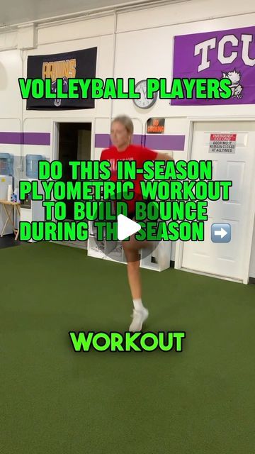 Tommy Hansen | Vertical Jump Specialist 🚀 on Instagram: "Full in-season plyo workout to improve your bounce that only takes 10-12 minutes to do  If done the right way, you can absolutely build your bounce during competitive seasons‼️🚀  This is an exact workout I used with my high school players on GAME DAY in the middle of their high school season  We do workouts like this 3 days per week, mostly on game days  Train smart ➡️ train bouncy ➡️ do it very often ➡️ build elite bounce  Simple formula 🚀🏐" Box Jump Workout Volleyball, Plyometrics For Volleyball, Volleyball Plyometric Workout, How To Increase Your Vertical Jump, Volleyball Vertical Workouts, Volleyball Workouts Conditioning, Volleyball Workouts At Home Training, Tcu Volleyball, Box Jump Workout