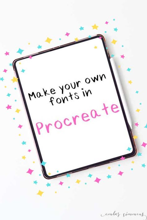 How To Make A Font On Ipad, How To Create Your Own Font In Procreate, How To Do Lettering On Procreate, How To Make Your Own Font Procreate, Create Your Own Font Ipad, How To Design Fonts, Ipad Fonts Free, How To Create Your Own Font, How To Create Fonts In Procreate