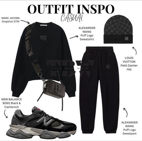 Outfit Ideas With New Balance 9060, Styling New Balance 9060, Outfits With New Balance 9060, New Balance Outfit Black, New Balance 9060 Outfit, Cute Highschool Outfits, New Balance Outfit, New Balance 9060, Teen Swag Outfits