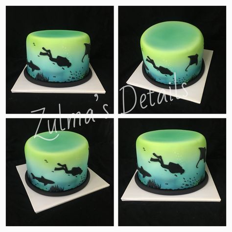 Scuba Diving Cake, Scuba Cake, Diving Cake, Decorating Frosting, Birthday Cake For Him, Cake Decorating Frosting, Awesome Cakes, Church Events, 30th Birthday