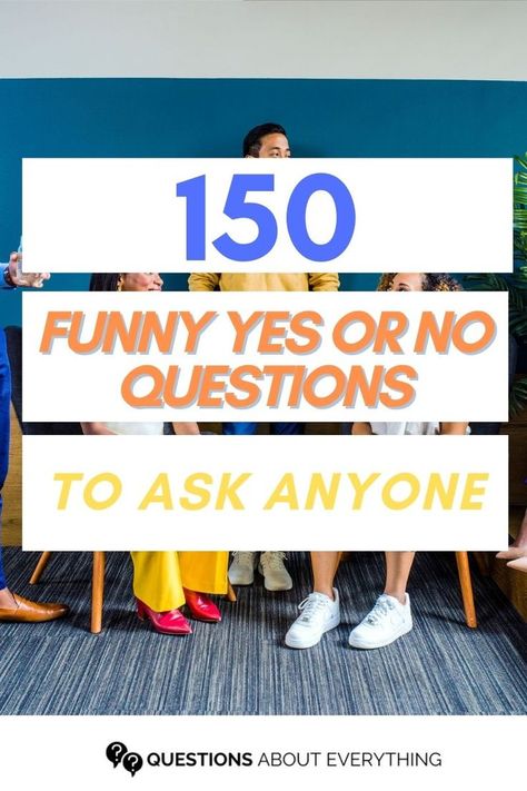 yes or no questions Yes Or No Ice Breaker Questions, Yes No Game Questions, Games To Get To Know People, Yay Or Nay Questions, Fun Get To Know You Questions For Work, Yes Or No Questions To Ask, Funny Icebreaker Questions Hilarious, Get To Know Coworkers Questions, This Vs That Questions