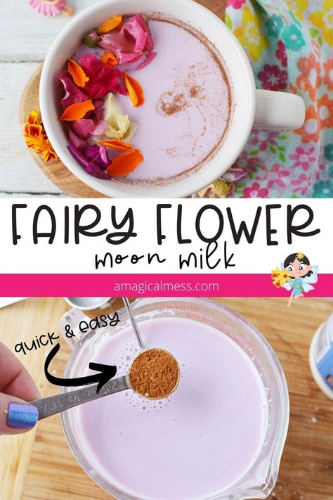 Steamed Milk Recipe, Milk Pictures, National Milk Day, Lacto Ovo Vegetarian, Moon Milk Recipe, Floating Petals, Shortbread Bites, Easy Drinks To Make, Witch Recipes