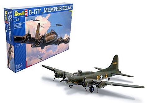 Revell 04297 B-17F Memphis Belle Model Kit Revell https://www.amazon.co.uk/dp/B001CHXUPC/ref=cm_sw_r_pi_dp_U_x_xyV3BbCKXSCAV Plastic Model Airplane Kits, Memphis Belle, Memphis City, Model Airplanes Kit, Revell Monogram, Aircraft Model Kits, Flying Fortress, Miniature Models, Model Airplane