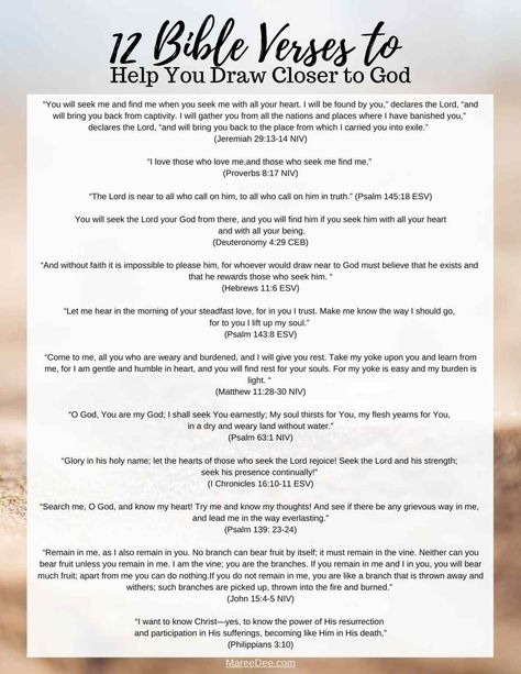 Draw Closer To God, Bible Study Materials, Understanding The Bible, Closer To God, Bible Study Notebook, Christian Quotes Prayer, Get Closer To God, Bible Study Lessons, Bible Study Verses