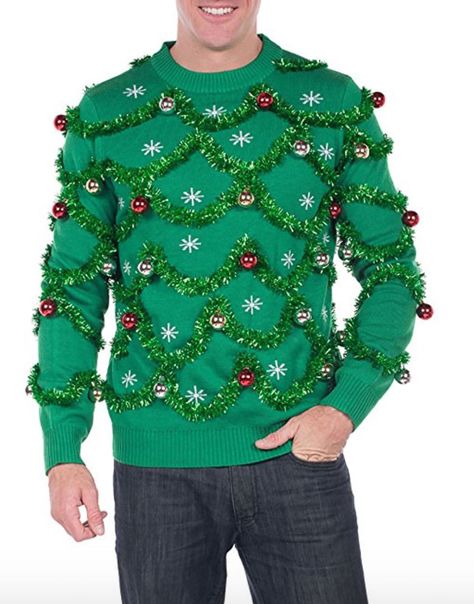 Whether you're a fan of DIY or you like to buy, this post has 20 hilarious ugly Christmas sweater ideas for anyone and everyone! | Design Dazzle Ugly Christmas Sweater Diy Funny, Ugly Christmas Sweater Outfit, Diy Christmas Sweater, Christmas Sweater Outfits, Ugly Christmas Sweater Couples, Diy Ugly Christmas Sweater, Tacky Christmas Sweater, Christmas Tree Sweater, Ugly Xmas Sweater