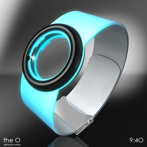 light_circle_watch_teaser Circle Watch, Futuristic Watches, Light Circle, Interior Design Gifts, Tech Jewelry, New Technology Gadgets, Stylish Interior Design, Led Watch, Circle Light