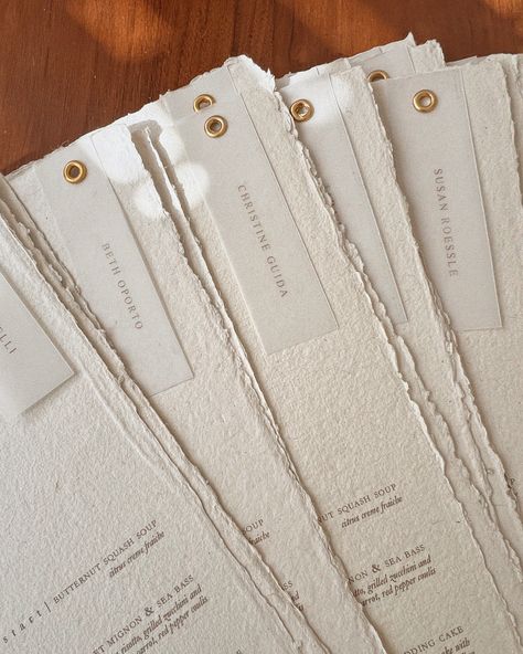 Minimalist Wedding Menus With Place Cards/ Handmade Paper/ Vellum Name Cards/ Deckled Edges Menu/ Neutral Wedding /simple Modern Menu - Etsy Handmade Paper Menu Wedding, Calligraphy Name Cards Wedding, Wedding Menu With Name Card, Wedding Menus And Place Cards, Fabric Menu Wedding, Wedding Menu With Name Tag, Menu With Name Card, Menu And Name Card Wedding, Wedding Menu And Name Cards