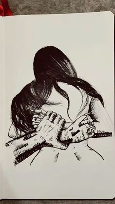 Romantic Drawing, Couple Sketch, Arte Grunge, Karakter Disney, Dark Love, Image Swag, Romance Art, Beautiful Dark Art, Body Drawing