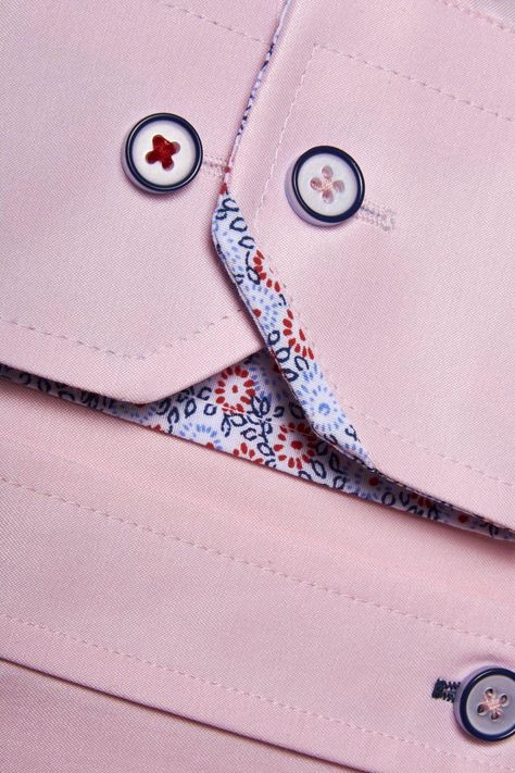 Shirt Detailing Men's, Mens Shirt Detailing, Gents Shirts, Bespoke Shirts, Menswear Details, Corporate Wear, Pink Long Sleeve Shirt, Go The Extra Mile, Mens Designer Shirts