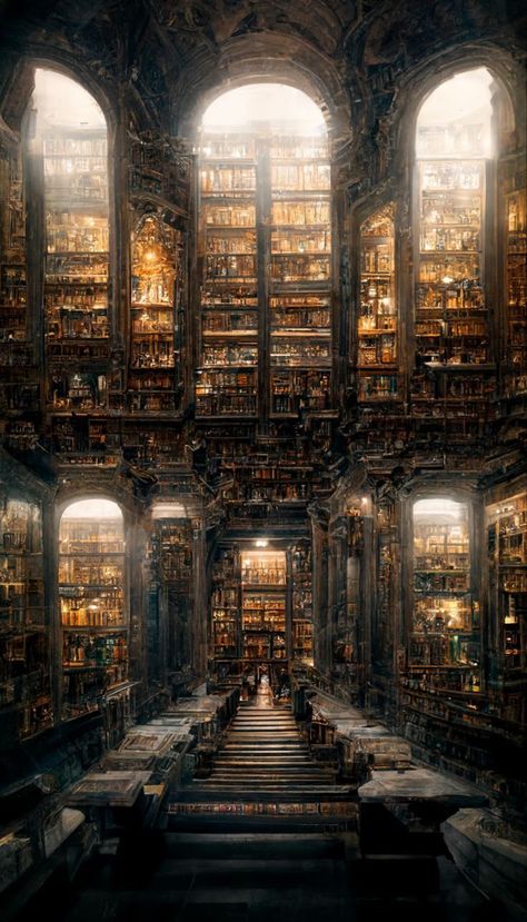 Estera library Magical Library, Large Library, Dream Library, Fantasy Rooms, Old Library, Library Aesthetic, Fantasy House, Fantasy Places, Architectural Drawings