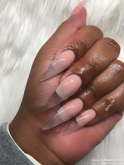 Sculpted Acrylic Nails Glass Tips Glamorous Nude Acrylic #paintobsessed Orange Nail Design, Designed Nails, Long Fingernails, Orange Nail, Queen Nails, Acrylic Nail Shapes, Hippie Nails, Amazing Nails, Best Nail Art Designs