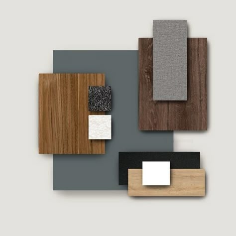 Grey With Wood, Collage Architecture, House Architecture Styles, Instagram Collage, House Color Palettes, Material Board, Creative Bedroom, Office Colors, Bed Furniture Design