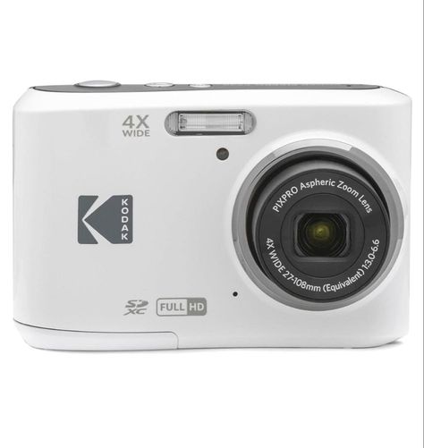 KODAK PIXPRO Friendly Zoom FZ45-WH 16MP Digital Camera with 4X Optical Zoom 27mm Wide Angle and 2.7" LCD Screen (White) Kodak Pixpro Fz45, Kodak Pixpro, Xmas List, Zoom Lens, Lcd Screen, Wide Angle, Digital Camera, Screen, Collage