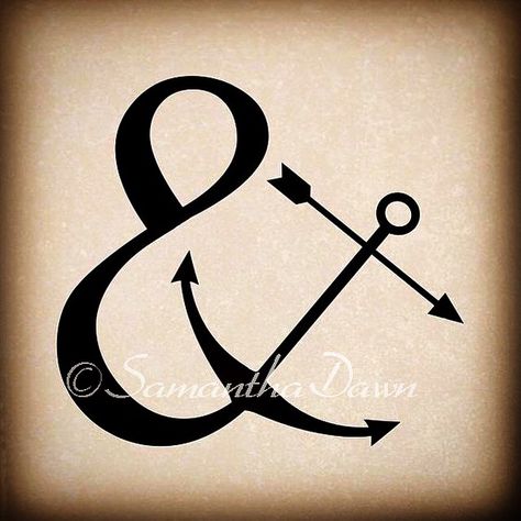 Ampersand Tattoo, Girl Side Tattoos, Anchor Tattoo Meaning, Anchor Tattoo, Arrow Tattoo, Arrow Tattoos, Side Tattoos, Tattoo Meaning, Ink Ideas