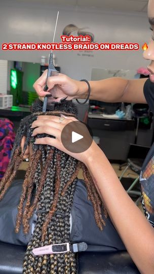 Braids On Dreads, Knotless Box Braids Over Locs, Retwist Tutorial, Box Braids Over Locs, Box Braid Over Locs, Knotless Braids Over Locs, Braids Over Locs, Running Late Hairstyles, Short Dreads