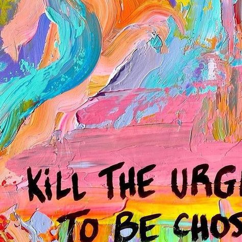 Feminist on Instagram: "“Kill the urge to be chosen. Choose yourself” 🎨 by @soleoado featuring words by @sza Painting details: 18in x 24in acrylic on a semi cradled wooden canvas panel Original is SOLD 🫶🏼 Prints available via link in @soleoado bio under "Kill The Urge To Be Chosen" 🫶🏼" Sza Quotes, Choose Yourself, Different Strokes, High Vibrations, Painting Details, My Art Style, Things To Paint, Wooden Canvas, Sign Quotes