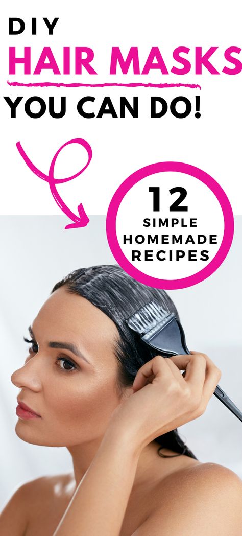 Deep Hydration Hair Mask Diy, Easy Hair Mask Diy At Home, Simple Hair Mask, Diy Deep Conditioning Hair Mask, Homemade Hair Mask Recipes, Best Diy Hair Mask, Nail Remedies, Hair Mask Recipe, Mask Recipes