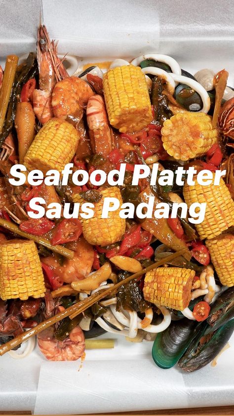 1hr 15min · 6 servings

 

3 ekor kepiting 

1 kg kerang hijau

1 kg kerang kepah 

1 kg udang windu (ak 30)

1 kg lobster air tawar 

1 kg cumi-cumi (size besar)

3 buah jagung manis

10 buah cabai merah besar

10 buah cabai hijau besar

4 lbr daun kunyit 

10 lbr daun jeruk

10 btg serai 

10 ruas jahe 

200 ml saus tomat

300 ml saus sambal 

100 ml saus tiram 

50 ml kecap ikan 

50 ml saus inggris

1.5 L air

Garam

Lada 

Kaldu jamur

Bumbu halus:

1 buah bawang bombai

8 siung bawang putih

10 siung bawang merah

15 buah cabai merah keriting

Cara Membuat :

1. Panaskan air, masukkan garam, serai, jahe, kerang kepah, dan kerang hijau. Rebus sampai kerang matang, tiriskan dan sisihkan ke wadah besar.

2. Rebus cumi, udang, kepiting, dan lobster ke dalam campuran air serai jahe sampai Seafood Platter, Sleep Help, Whats Good, Loose Skin, Padang, Indonesian Food, Better Sleep, Chicken Wings, Seafood