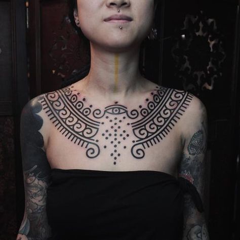 Tattoo uploaded by James Lau • Tattoo by James Lau #JamesLau #blackwork #linework #tribal #dotwork #ornamental #pattern #sacredgeometry • 784764 • Tattoodo Croatian Tattoo, Berber Tattoo, Ethnic Tattoo, Vintage Tattoos, Jagua Henna, Ornamental Pattern, Explore Tattoo, Chest Tattoos For Women, Tattoo Now