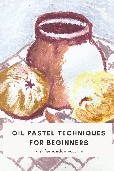 f you want to create painterly drawings like still lives, landscapes, and even portraits but you don’t want to use paint, oil pastels are a perfect middle ground. These techniques will get you started. Oil Pastel Reference, Draw With Oil Pastels, Oil Pastel Tutorial, Oil Pastel Illustration, Oil Pastel Portrait, Oil Pastel Techniques, Oil Pastel Crayons, Art Oil Pastel, Pastel Techniques