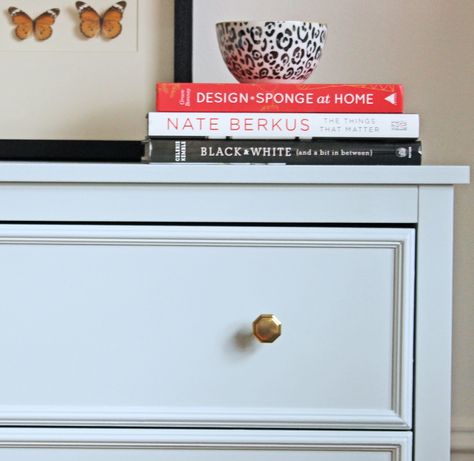 Ever since moving into my apartment in May, I have envisioned a pair of small dressers flanking my fireplace. This is one of my favourit... Ikea Hermes Drawers Hack, Ikea Koppang Dresser As Nightstand, Koppang Hack Ikea, Ikea Dresser Hack Koppang, Ikea Koppang Dresser Hack, Koppang Hack, Koppang Dresser Hack, Ikea Koppang Dresser, Small Dressers