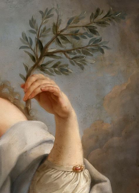 Olive Branch Aesthetic, Branch Aesthetic, Chateau France, Rococo Style, Elegant Art, Aesthetic Painting, Olive Tree, Olive Branch, Delicate Details