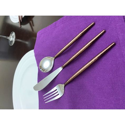 Classy R Us 36 Piece Flatware Set, Service for 12 | Wayfair Flatware Design, Black Flatware, Gold Silverware, Sterling Silver Flatware, Tray Organization, Stainless Steel Cutlery, Silver Flatware, Stainless Steel Flatware, Forks And Spoons