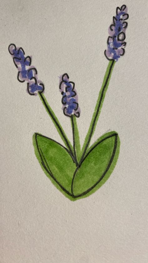 Doodle Lavender Doodle, Lavender Flower, Drawings Simple, Lavender Flowers, Art Drawings Simple, Doodle Art, Drawing Ideas, Watercolor Art, Macrame