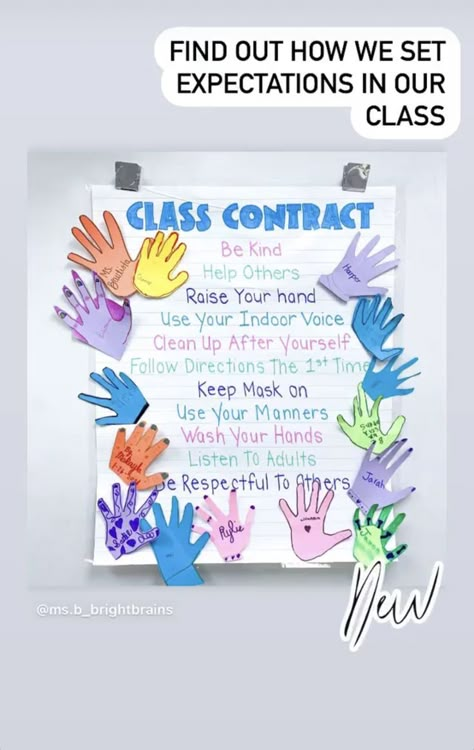 About Me Project Ideas, Class Contract Ideas, Classroom Agreements Preschool, Conscious Discipline Classroom, Classroom Contract Anchor Chart, Class Rules 1st Grade, Class Agreement Poster, Classroom Agreements Display, Following Classroom Rules Activities