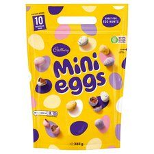 Cadbury Mini Eggs Pouch 385G £4 Mini Eggs Packet, Pool Bag Essentials, Packed Food, Cadbury Mini Eggs, Pool Bag, Pool Bags, Mini Eggs, Bag Essentials, Easter Basket