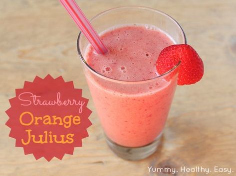 Strawberry Orange Julius Vitamix Smoothies, Orange Julius Recipe, Apricot Smoothie, Banana Apple Smoothie, Orange Julius, Vitamix Recipes, Strawberry Banana Smoothie, Good Smoothies, Alcohol Drinks