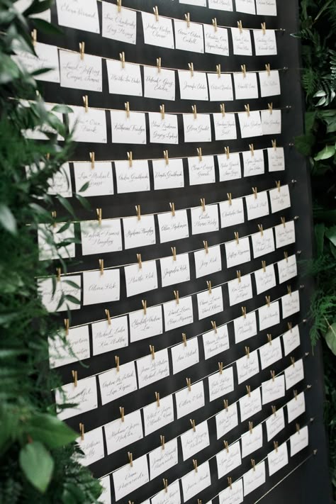 Card Seating Chart, Envelope Wall, Envelope Wall Wedding, Seating Card Display, Wedding Seating Chart Envelopes, Seating Chart Wedding Garden, Greenery Wall Seating Chart Wedding, Wedding Seating Plan, Wedding Seating Chart Hedge Wall