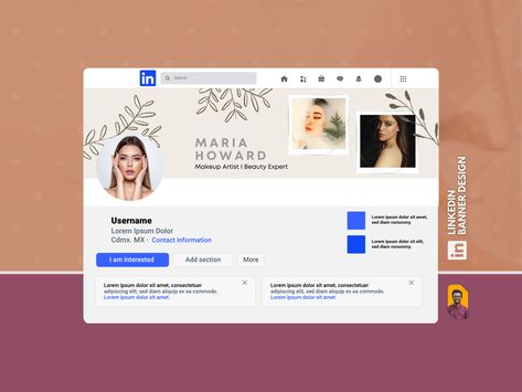 Linkedin Banner, Beauty Influencer, Ux Ui, Beauty Expert, Canva Templates, Canva Template, Banner Design, Global Community, Creative Professional