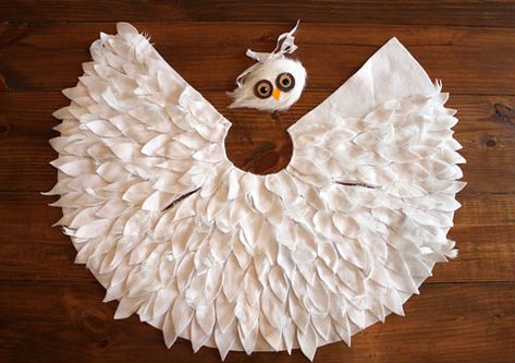 Toddler Owl Costume, Snow Owl Costume, Owl Costume Kids, Owl Costume Diy, Hedwig Costume, Owl Halloween Costumes, Chicken Costumes, Owl Costume, Bird Costume