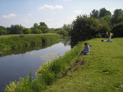 Grantchester Meadows, Cambridgeshire, UK Pink Floyd Albums, Golf Courses, Country Roads, Road, Green