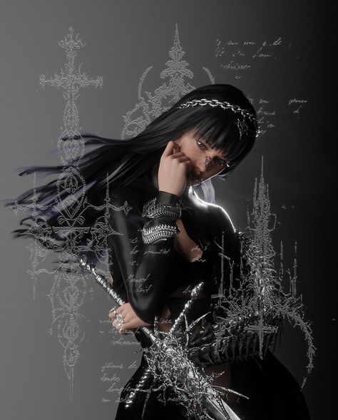 S1G1LC0R3 GF - - - #digital #3dart #sigil #gothaesthetic Techno Witch, Goth Aesthetic, Witch